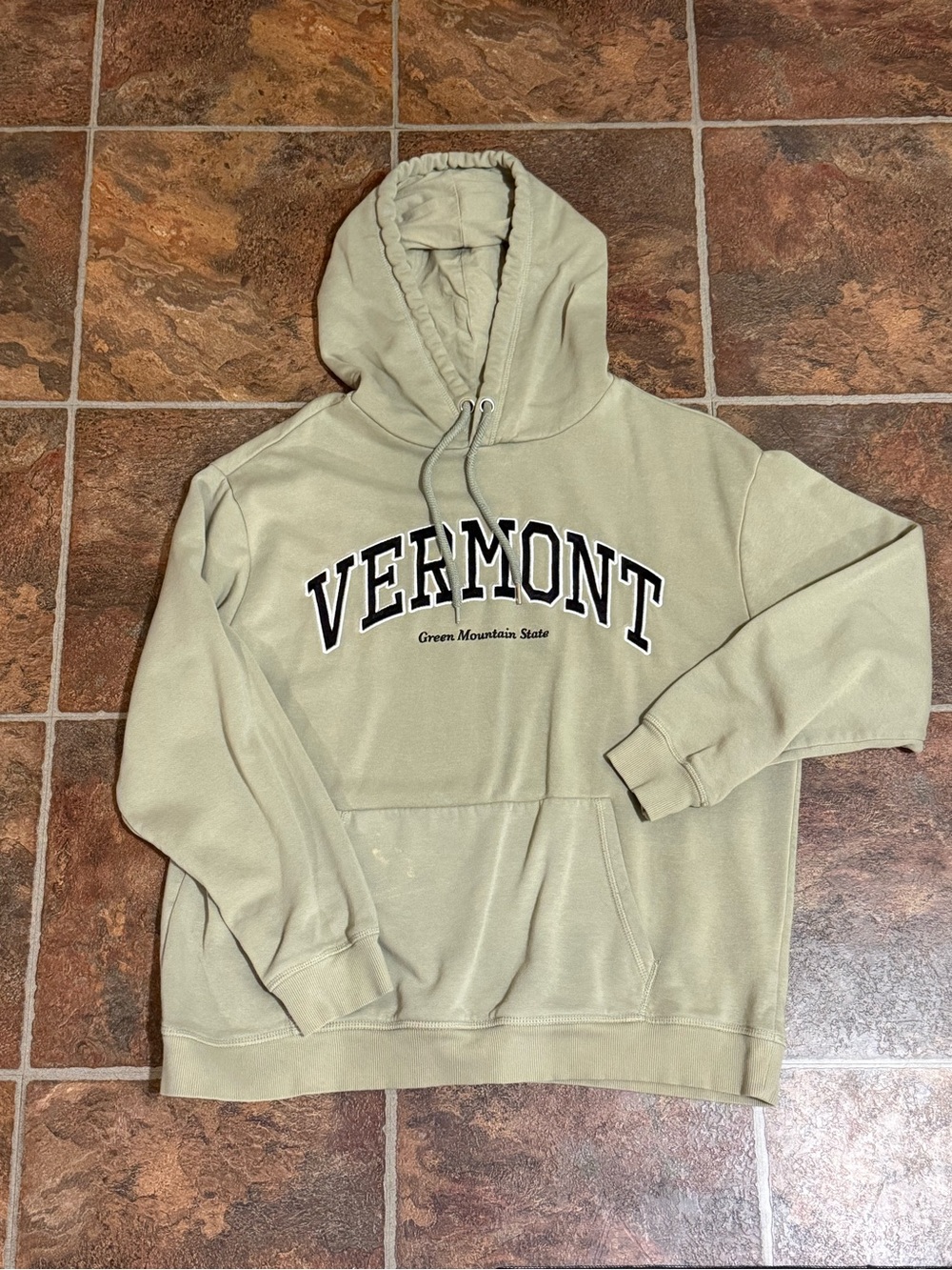 H&M Olive Green Vermont Hooded Sweatshirt